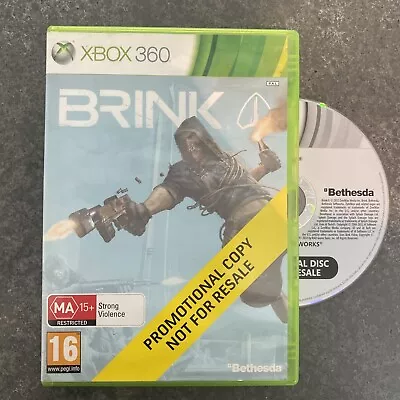 Brink Xbox 360 Game PROMOTIONAL COPY *FREE SHIPPING* PAL Bethesda Xbox Games • $14.99