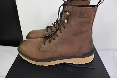 New Sorel Hi-Line Lace Waterproof Leather Boots Men's Many Sizers Retail $185 • $64.99