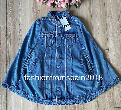 $68.40 • Buy Zara New Woman Denim Cape Blue S-m,l-xl  3183/211