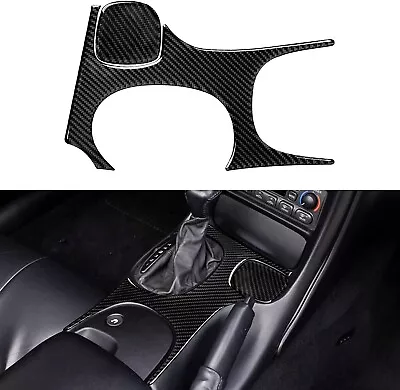 Gloss Real Carbon Fiber Gear Shift Knob Panel Trim Cover Fits 98-04 Corvette C5 • $39