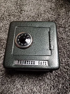 Vintage Gunmetal Gray Frontier Safe In Original Box Toy Safe • $18.95