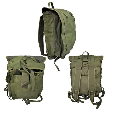 Army Rucksack Original French F2 Military Vintage Surplus Combat Bag Olive Small • $40.20