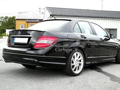 PAINTED MERCEDES BENZ W204 C-class OE Roof & A Trunk Spoiler Color 040 Black • $179.36