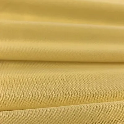 Solid Stretch Power Mesh Fabric Nylon Spandex (1 Yard Gold) • $12.99