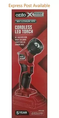 Ozito Power X Change 18V Cordless LED Torch Workshop Flashlight 250 Lumen SKIN • $45