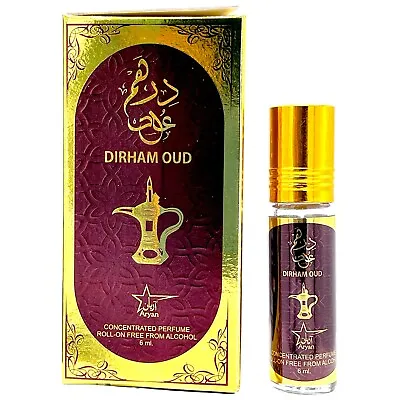 DIRHAM OUD - 6ml Fragrance Alcohol-free Halal Attar Roll-on Perfume Oil • £4.45