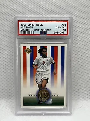 2000 Upper Deck MLS Mia Hamm #86 PSA 10 | USWNT | World Cup & Olympic Champion • $199