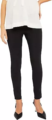 Motherhood Maternity Womens Super Stretch Fit Belly Ankle Skinny Pants (S) Black • $25