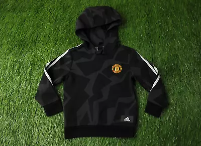 Manchester United 2021/2022 Football Hoodie Sweater Training Adidas Kids 5/6 Yrs • $11.04