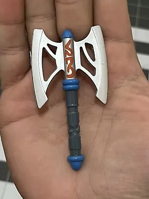 Mega Bloks Radix Adventures Blue Knight Guard Axe Accessory Blue Silver Orange  • $4.99