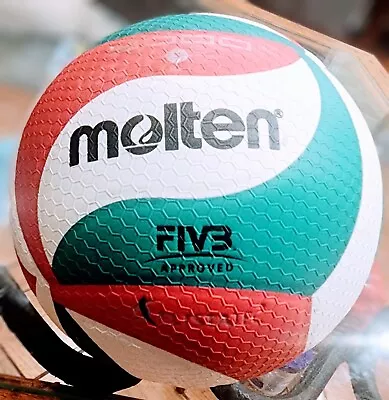 Molten V5M5000  Flistatec Volleyball FIVB APPROVED - Green / Red / White • $55