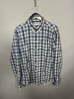 BARBOUR COUNTRY CHECK Shirt - Large - Tailored Fit - Great Condition - Men’s • £29.99