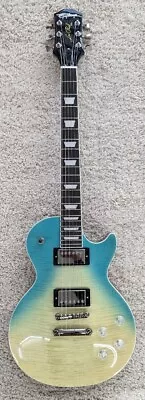 Epiphone Les Paul Modern Figured Top Electric Guitar - Caribbean Blue Fade • $699