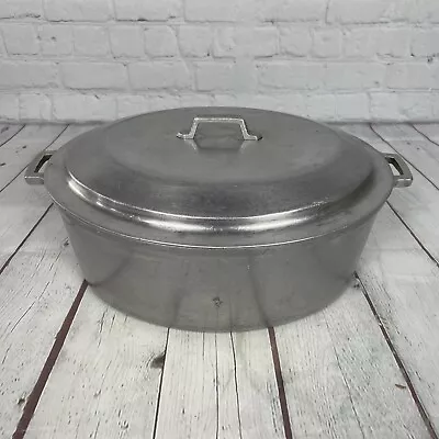 Vintage Miracle Maid Cookware Aluminum Roaster Dutch Oven With Lid Pot • $39.99