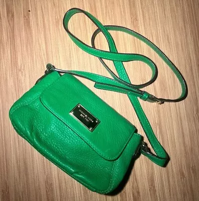 Michael Kors Small Crossbody Green Leather Gold Accents With Adjustable Strap • $63