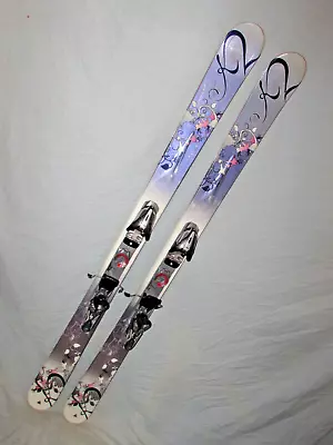 K2 PHAT LUV T9 Women's POWDER Skis 160cm With Marker 11.0 Adjustable Bindings ~~ • $158