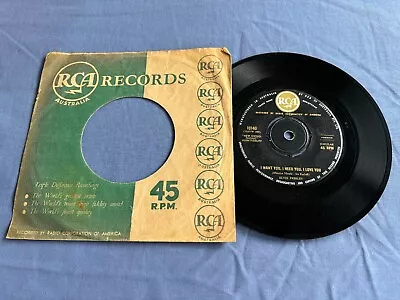 Elvis Presley I Want You I Need You I Love Rare Australian Release 7  45 Single • $59.95