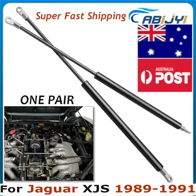 Front Bonnet Hood Lift Support Gas Charged Rod Struts For Jaguar XJS 1986-1991 • $45.99