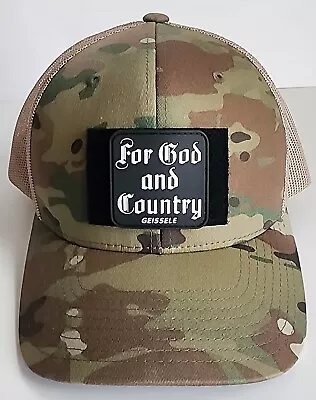 Multicam Hat With Geissele For God And Country Patch • $19.99