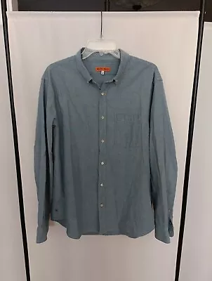 Alex Mill Shirt Mens Medium Blue Chambray Button Down Long Sleeve Cotton XL • $51.99