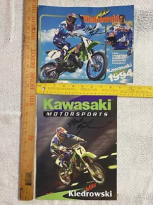 Vintage -- Mike Kiedrowski - Signed Posters - Rare 1990's Motocross & Supercross • $80