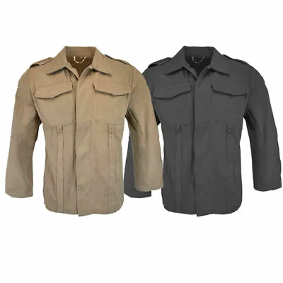 Moleskin Jacket German Army Style Combat Military Tactica Long Sleeve Work Shirt • £18.99