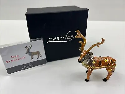 Jeweled Deer Trinket Box ZANZIBAR   No 67  New With Box • $24.99