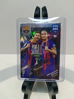 Fifa Panini Messi / Iniesta Milestone Trophy Card 104 Rare • £6.99