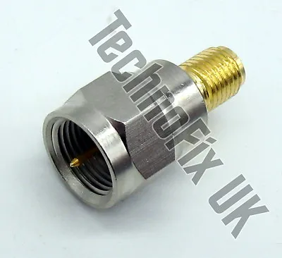 £2.95 • Buy SMA Female To F Type Male Adapter (SMA F To F M)