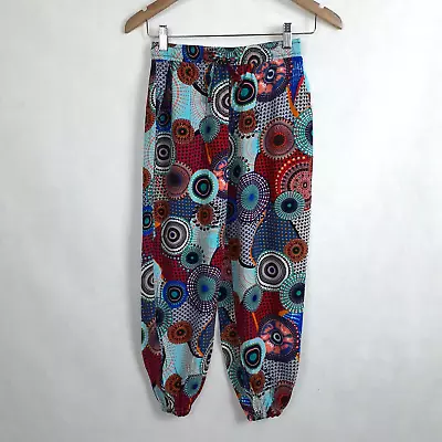 Caroline Morgan 3/4 Pants Womens Size 8 Multicolour Gathered Waist And Leg • $19.95