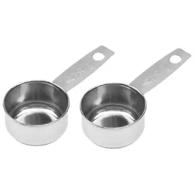 Coffee Scoop Measuring Cup Stainless Steel Tea Coffee 2 Tbsp New Fox Run 2-Pack • $10.95