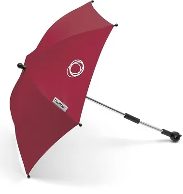 Bugaboo Umbrella Ruby Red-Parasol-new With Attachment-clips • £25