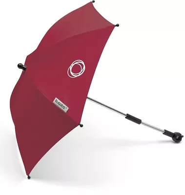 Bugaboo Umbrella Ruby Red-Parasol-new With Attachment-clips • £25