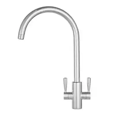 Franke Ascona Sink Mounted Mono Mixer Kitchen Tap Silk Steel (91171) • £105.99