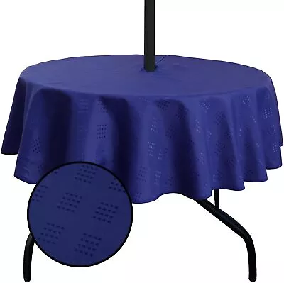 Round Outdoor Tablecloth With Umbrella Hole Spillproof And Waterproof • $37.22