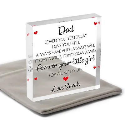 Love You Dad Father Of The Bride Thank You Gifts Wedding Favour From The Bride • £9.99