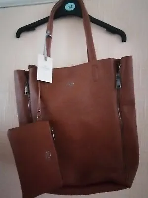 Brand New With Tags Ladies Large Totebag In Tan Faux Leather • £20