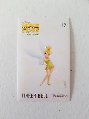 Woolworths Disney Movie Stars 2016 Collector Sticker - #12 Tinker Bell • $1.95