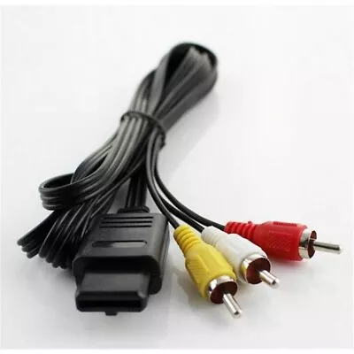 New AV Audio Video Cable  For Nintendo N64 GameCube SNES 6FT - USA Seller • $5.99