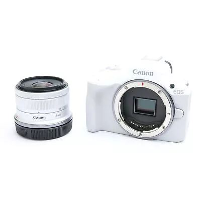 Canon EOS R50 + RF-S 18-45mm F/4.5-6.3 IS STM Lens Kit (White) -Near Mint- #132 • $1205.08