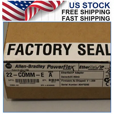 1PC NEW 22-COMM-E SER A PowerFlex Ethernet/IP Comm Adapter Factory Allen-Bradley • $248