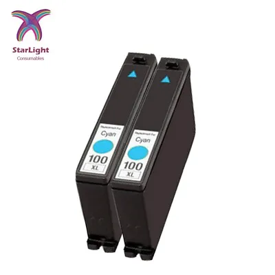 2 Cyan Ink Cartridge LM100 Compatible With Lexmark S815 S605 S505 205 S305 S402 • £5.99