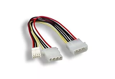  8 Inch 8  4 Pin Molex 5.25 Male To 4 Pin 3.5 Floppy Drive FDD Female & 4 Pin  • $15.58