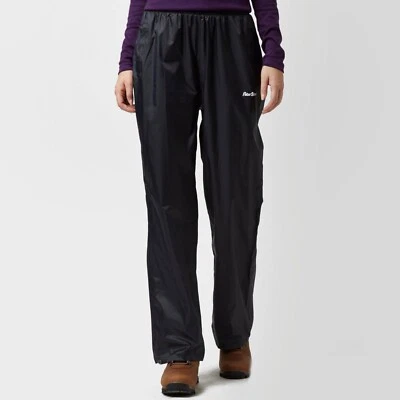 £15 • Buy NEW Peter Storm Packable Waterproof Trousers With Stuff Sack - Black - Size: 16