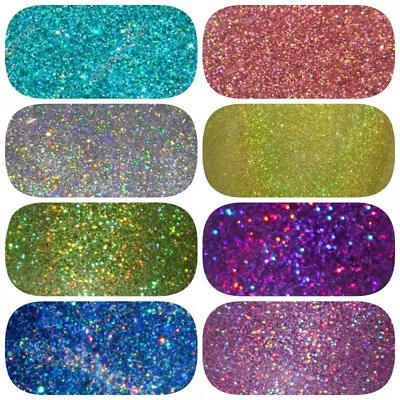 HOLOGRAPHIC GLITTER 10g 20g 50g 100g Nail Art Cosmetic Wine Glass And Body • £1.99