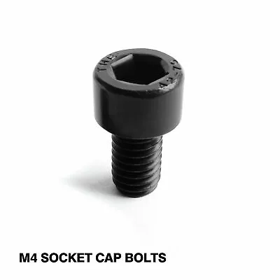 M4 M5 M6 Cap Bolts Allen Screw Black Stainless Steel Socket Cap Hex Drive Din912 • £2.20