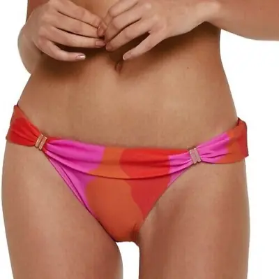 NEW VIX 'Artsy Bia' Tube Bikini Bottoms Size M Medium Pink/Orange Full Cut $98 • $29.99