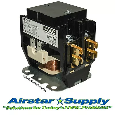 Fasco Contactor 2 Pole 30 Amps 24 Volts Part # H230A • $22.90