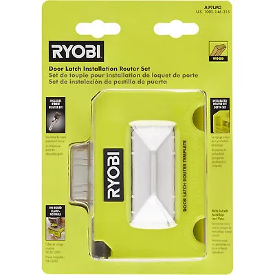 Ryobi Door Installation Kit Mortiser Router Template & Bit Latch Locator Set • $19.88