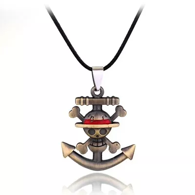 One Piece Luffy Flag Pendant Necklase • $13